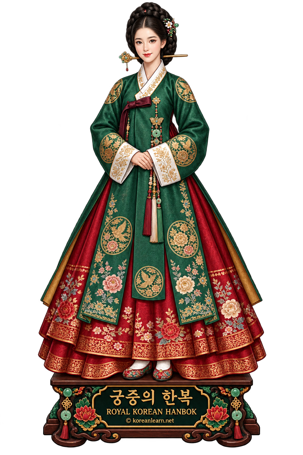 # 조선 궁중 당의 한복 투명 스티커  # Joseon Royal Court Dangui Hanbok Transparent Sticker  # 朝鮮宮廷 唐衣韓服 透明ステッカー  # 朝鲜宫廷唐衣韩服透明贴纸