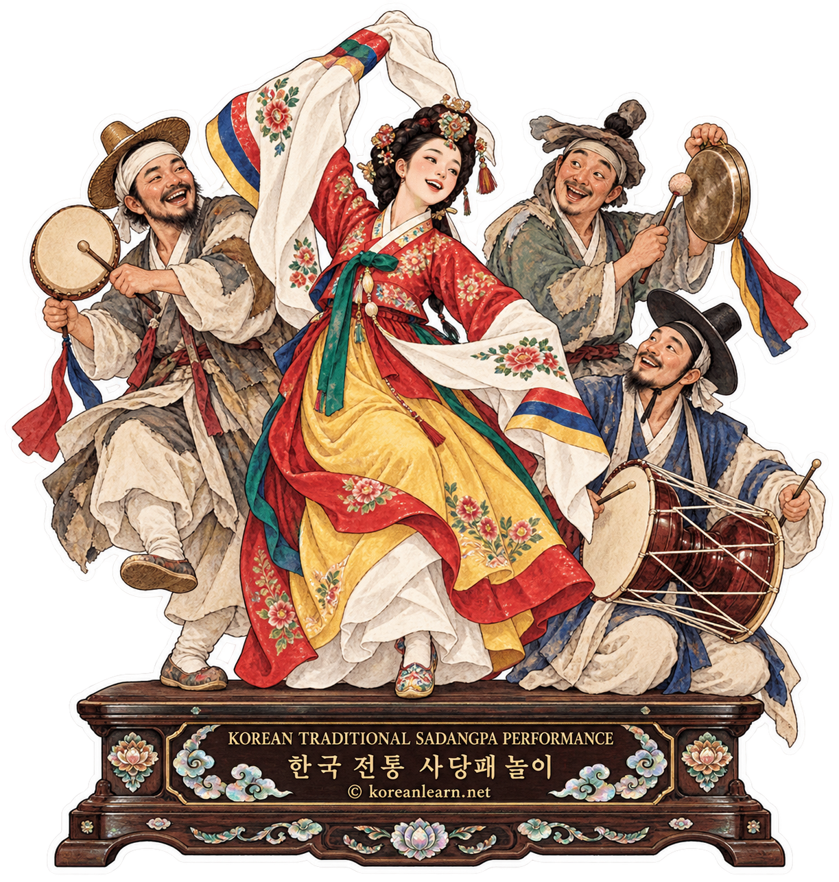 # Traditional Korean Sadangpae Performances – Joseon-Era Traveling Female Entertainers, Song, Dance and Folk Performance  # 한국 전통 사당패 놀이 – 조선시대 유랑 여성 예인들의 노래·춤·민속연희 문화