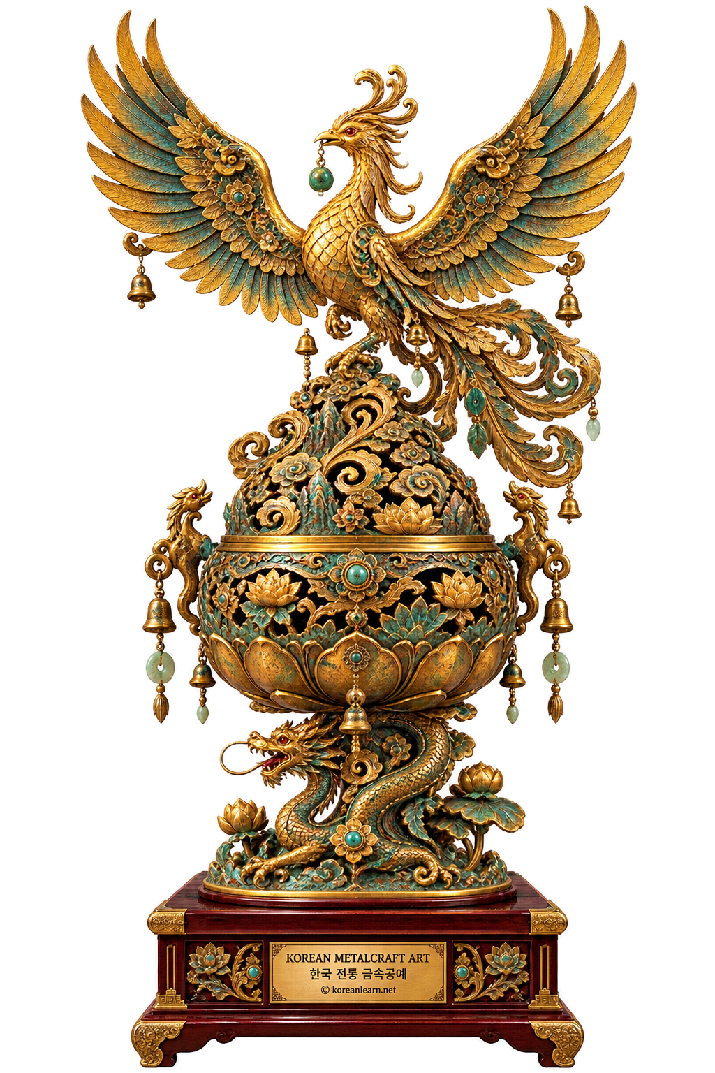 한국 전통 금속공예 걸작 투명 스티커 | Korean Traditional Metalcraft Masterpiece Transparent Sticker | 韓国伝統金属工芸の傑作 透明ステッカー | 韩国传统金属工艺杰作透明贴纸